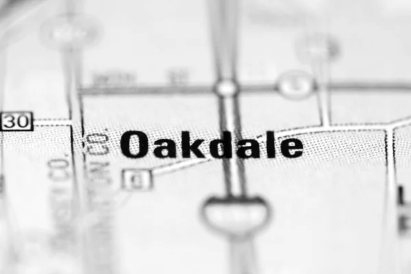 Oakdale Mapa Geográfico Dos Eua — Fotografia de Stock