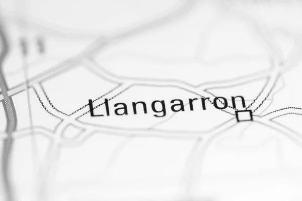 ランガロンだ 地理地図上のイギリス — ストック写真