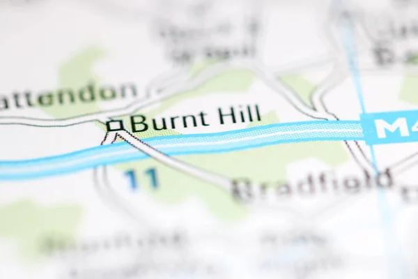 Burnt Hill Verenigd Koninkrijk Aardrijkskundekaart — Stockfoto