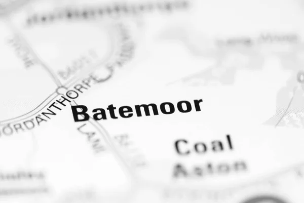 イギリスの地理地図上のBatemoor — ストック写真