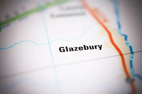 Glazebury Una Mappa Geografica Del Regno Unito — Foto Stock