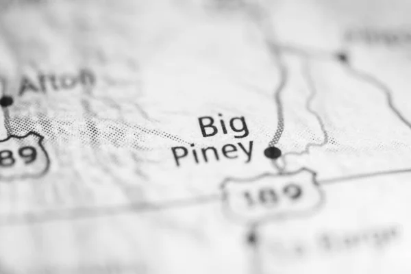 Big Piney on a geographical map of USA