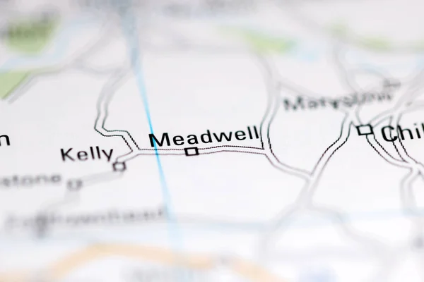 Meadwell United Kingdom Geographical Map — 图库照片