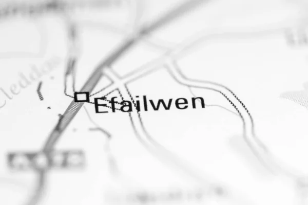 エフェフウェン 地理地図上のイギリス — ストック写真