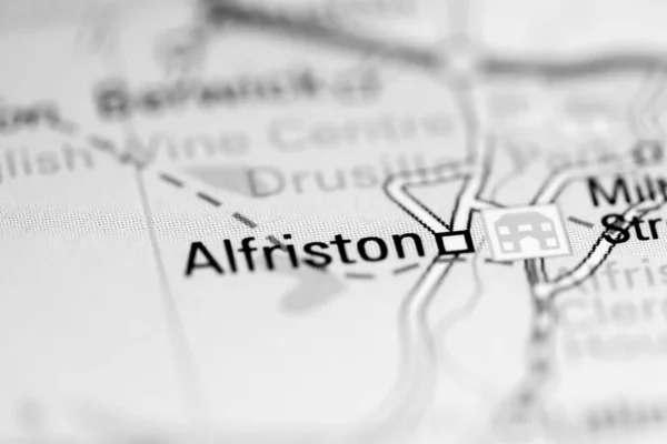 アルフリストン 地理地図上のイギリス — ストック写真