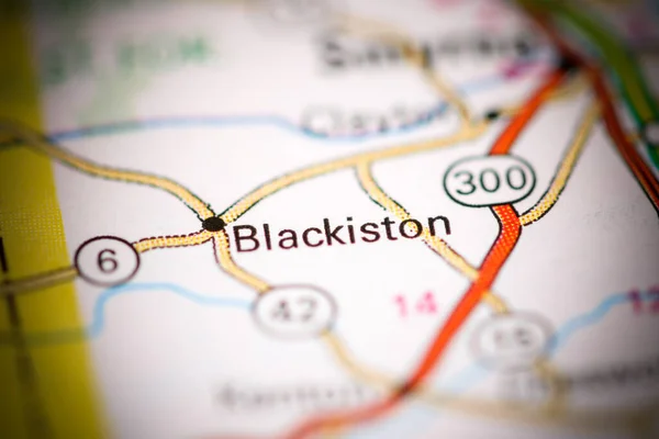 Blackiston. Delaware. USA on a geography map