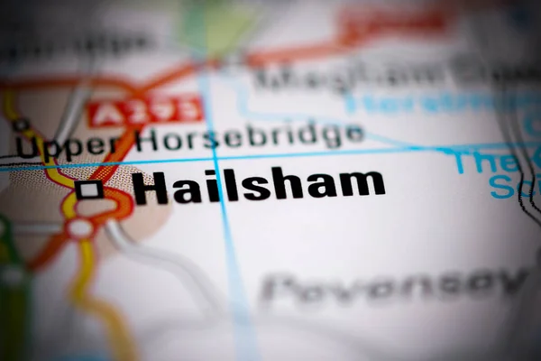 ヘールシャムだ 地理地図上のイギリス — ストック写真