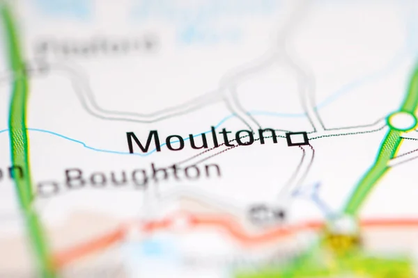 ムートン 地理地図上のイギリス — ストック写真