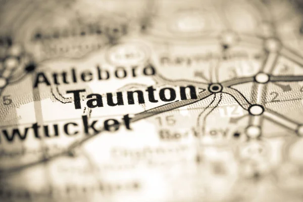 Taunton Massachusetts Eeuu Mapa Geográfico — Foto de Stock