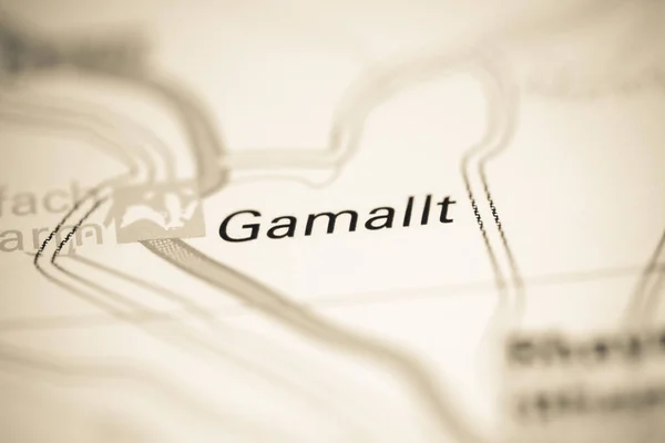 Гамалл Велика Британія Географічній Карті — стокове фото