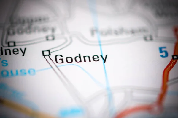 ゴドニー 地理地図上のイギリス — ストック写真