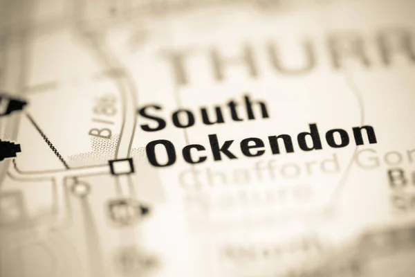 South Ockendon Regno Unito Una Carta Geografica — Foto Stock