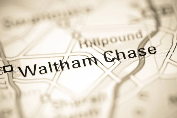 Waltham Chase Regno Unito Una Carta Geografica — Foto Stock