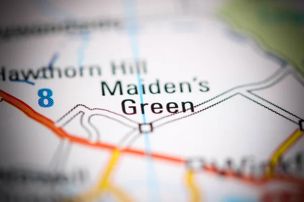 Maiden Green Reino Unido Mapa Geográfico —  Fotos de Stock