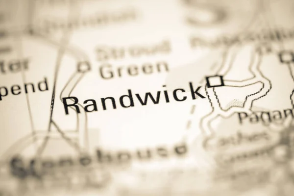 Randwick Regno Unito Una Carta Geografica — Foto Stock
