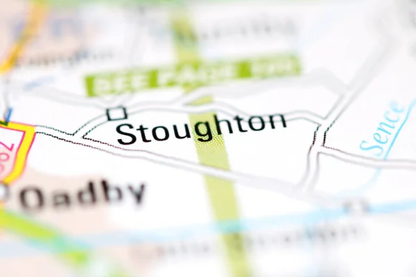 ストートンはイギリスの地理地図上で — ストック写真