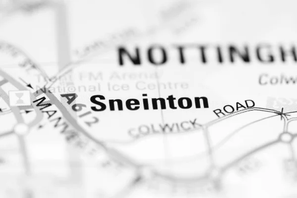 Sneinton Mapa Geográfico Reino Unido — Fotografia de Stock