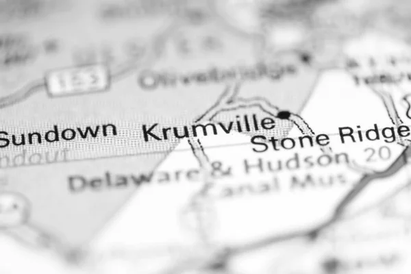 Krumville Nueva York Eeuu Mapa Geográfico — Foto de Stock