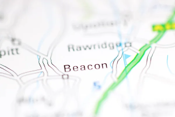 ビーコン 地理地図上のイギリス — ストック写真