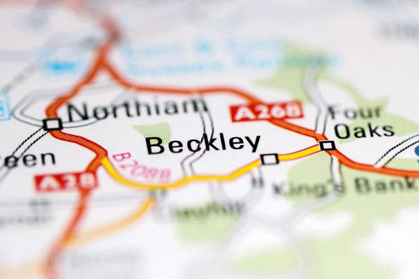 Beckley Großbritannien Auf Einer Geografischen Karte — Stockfoto