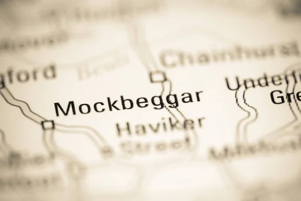 Мокбеґар Велика Британія Географічній Карті — стокове фото