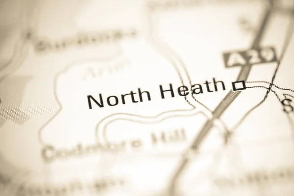 Norra Heath Förenade Kungariket Geografisk Karta — Stockfoto