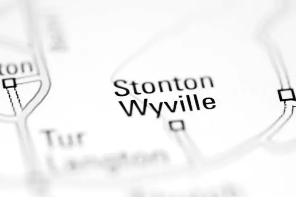 Стонтон Вівілл Географічній Карті Великої Британії — стокове фото