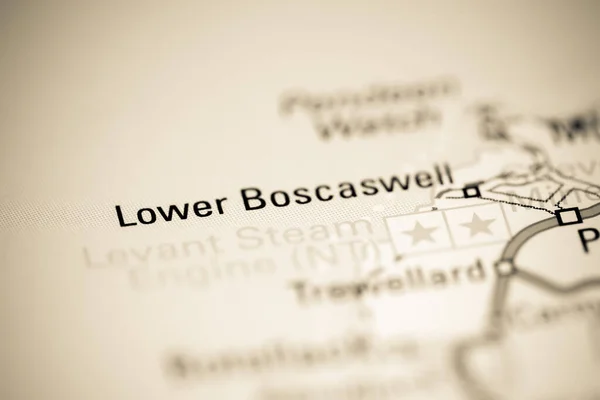 Baixa Boscaswell Reino Unido Sobre Mapa Geografia — Fotografia de Stock