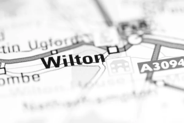 ウィルトン 地理地図上のイギリス — ストック写真