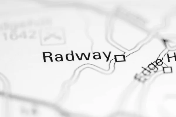 Radway Verenigd Koninkrijk Aardrijkskundekaart — Stockfoto