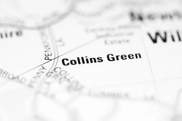 Collins Green Γεωγραφικό Χάρτη Του Ηνωμένου Βασιλείου — Φωτογραφία Αρχείου