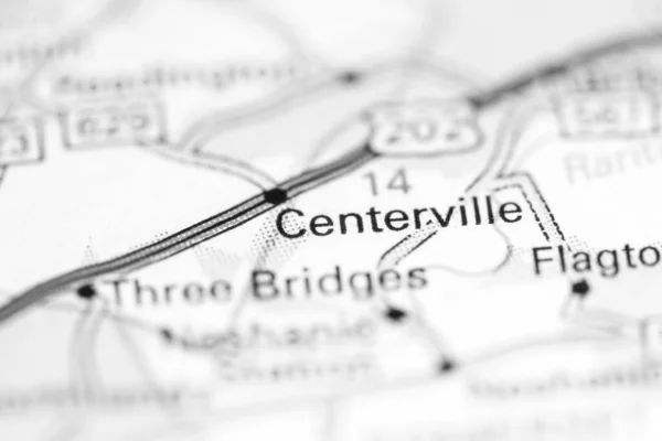 Centerville Nel New Jersey Stati Uniti Una Mappa Geografica — Foto Stock