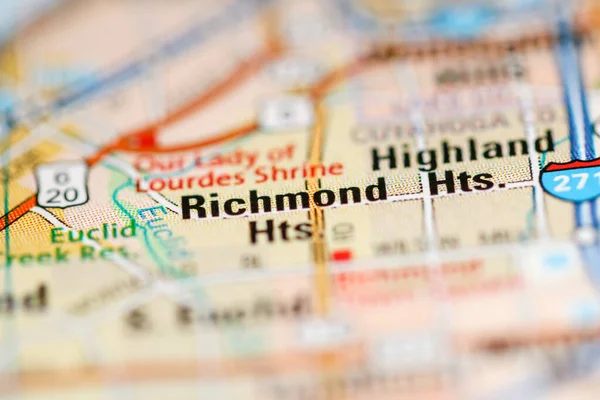 Richmond Heights Χάρτη Των Ηνωμένων Πολιτειών Της Αμερικής — Φωτογραφία Αρχείου