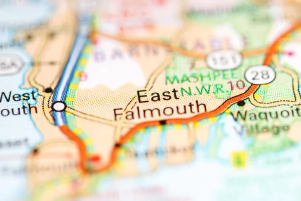 East Falmouth Massachusetts Eeuu Mapa Geográfico — Foto de Stock