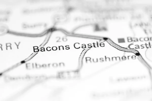 Bacons Castle Virginia Usa Een Aardrijkskundekaart — Stockfoto