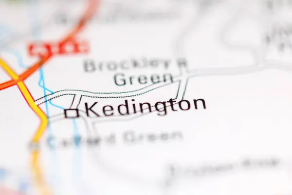 ケディントン 地理地図上のイギリス — ストック写真