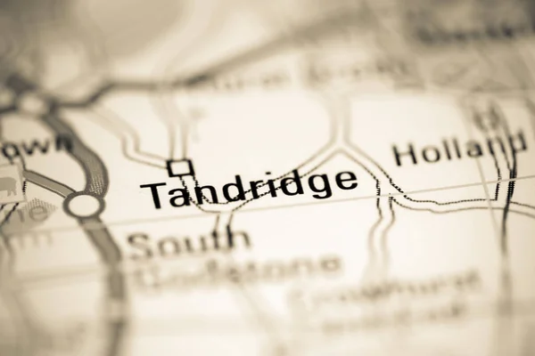 Tandridge Reino Unido Sobre Mapa Geografia — Fotografia de Stock