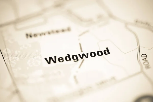 Wedgwood Mapa Geográfico Reino Unido — Fotografia de Stock