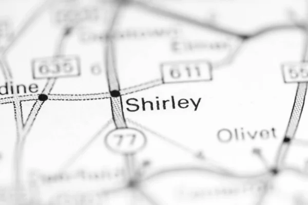 シャーリー ニュージャージー州 地理地図上のアメリカ — ストック写真