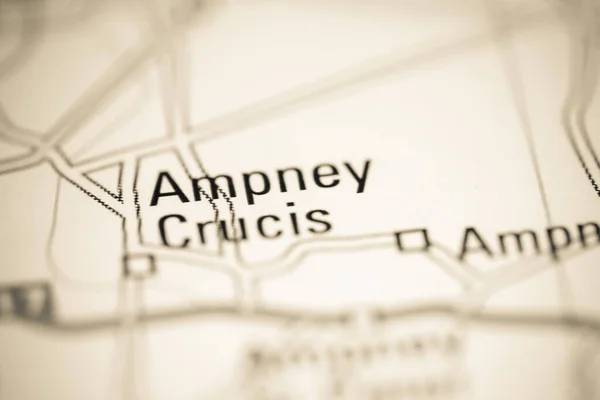 アンプニー クリス 地理地図上のイギリス — ストック写真