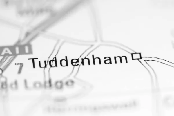 Tuddenham Regno Unito Una Carta Geografica — Foto Stock