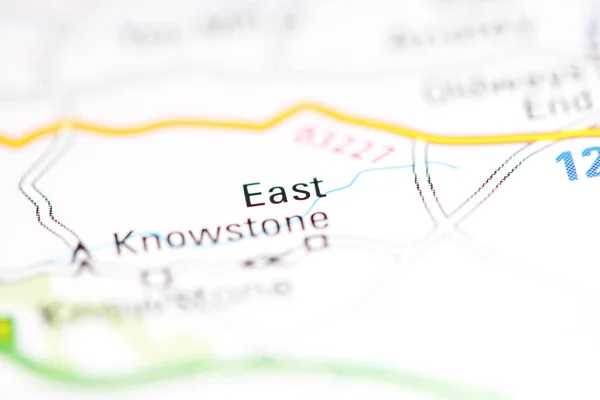 東のノウストーン 地理地図上のイギリス — ストック写真