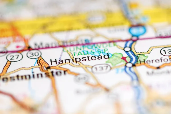 Hampstead Maryland Eeuu Mapa Geográfico — Foto de Stock