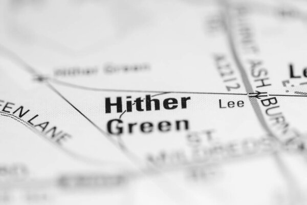 Hither Green on a map of the United Kingdom