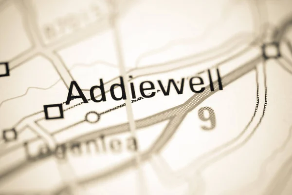 Addiwell Географічній Карті Великої Британії — стокове фото