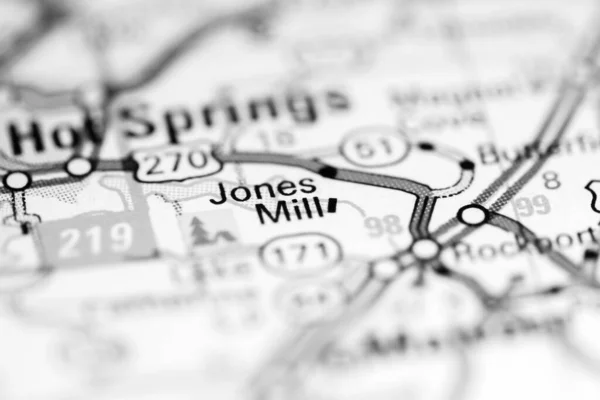 ジョーンズ アーカンソーだ 地理地図上のアメリカ — ストック写真