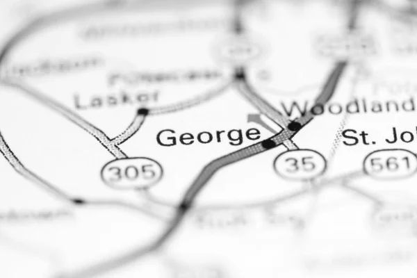 ジョージ ノースカロライナ州 地理地図上のアメリカ — ストック写真