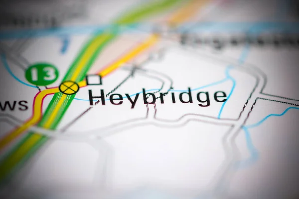 Heybridge Reino Unido Sobre Mapa Geografia — Fotografia de Stock