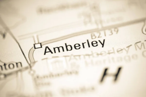 Amberley Reino Unido Sobre Mapa Geografia — Fotografia de Stock