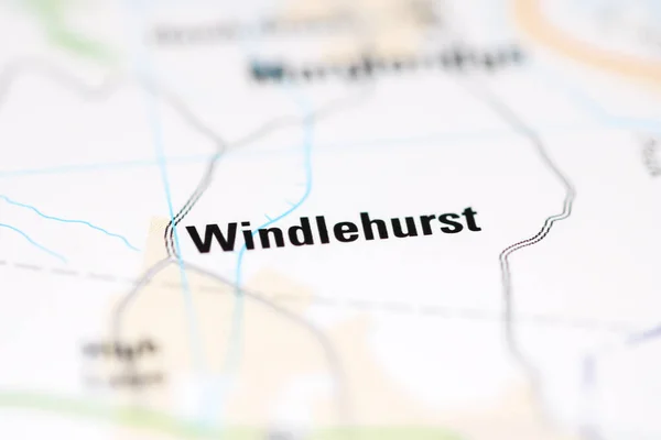 Windlehurst Географической Карте Великобритании — стоковое фото